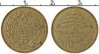Продать Монеты Ливан 5 пиастров 1975 Латунь