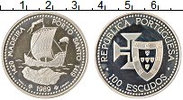 Продать Монеты Португалия 100 эскудо 1989 Серебро