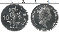 Продать Монеты Соломоновы острова 10 центов 2005 Медно-никель