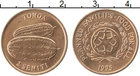 Продать Монеты Тонга 2 сенити 1977 Бронза