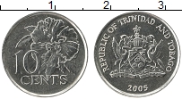 Продать Монеты Тринидад и Тобаго 10 центов 2001 Медно-никель