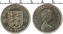 Продать Монеты Остров Джерси 10 пенсов 1980 Медно-никель