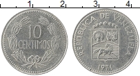 Продать Монеты Венесуэла 10 сентим 1971 Медно-никель