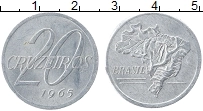 Продать Монеты Бразилия 20 крузейро 1965 Алюминий