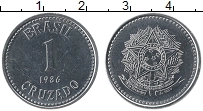 Продать Монеты Бразилия 1 крузадо 1988 Медно-никель