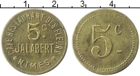 Продать Монеты Франция 5 сантим 0 Латунь