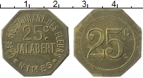 Продать Монеты Франция 25 сантим 0 Латунь