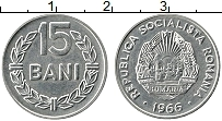 Продать Монеты Румыния 15 бани 1966 Сталь покрытая никелем