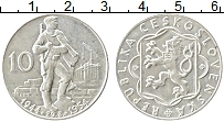 Продать Монеты Чехословакия 10 крон 1954 Серебро