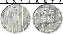 Продать Монеты Чехословакия 500 крон 1992 Серебро