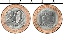 Продать Монеты Ангола 20 кванза 2014 Биметалл