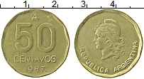 Продать Монеты Аргентина 50 сентаво 1986 Латунь