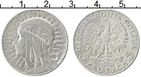 Продать Монеты Польша 5 злотых 1933 Серебро