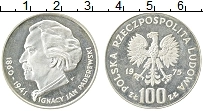 Продать Монеты Польша 100 злотых 1975 Серебро