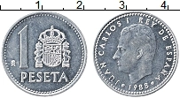 Продать Монеты Испания 1 песета 1989 Алюминий
