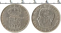 Продать Монеты Швеция 1 крона 1955 Медно-никель