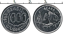 Продать Монеты Бразилия 1000 крузейро 1993 Медно-никель
