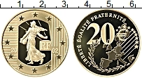 Продать Монеты Франция 20 евро 2002 Золото
