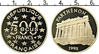 Продать Монеты Франция 500 франков 1995 Золото