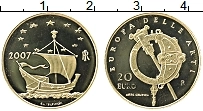 Продать Монеты Италия 20 евро 2007 Золото