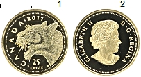 Продать Монеты Канада 25 центов 2011 Золото