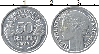Продать Монеты Франция 50 сантим 1947 Алюминий