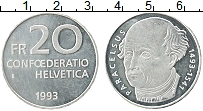 Продать Монеты Швейцария 20 франков 1993 Серебро