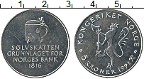 Продать Монеты Норвегия 5 крон 1991 Медно-никель