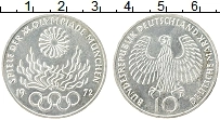 Продать Монеты ФРГ 10 марок 1972 Серебро