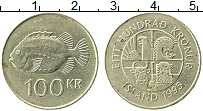 Продать Монеты Исландия 100 крон 1995 Латунь
