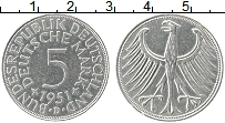 Продать Монеты ФРГ 5 марок 1951 Серебро