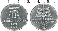 Продать Монеты ФРГ 5 марок 1971 Серебро