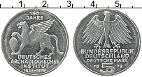 Продать Монеты ФРГ 5 марок 1979 Серебро