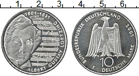 Продать Монеты ФРГ 10 марок 2001 Серебро