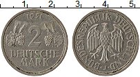 Продать Монеты ФРГ 2 марки 1951 Медно-никель
