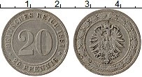 Продать Монеты Германия 20 пфеннигов 1888 Медно-никель