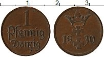Продать Монеты Данциг 1 пфенниг 1930 Медь