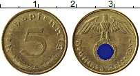 Продать Монеты Третий Рейх 5 пфеннигов 1939 Бронза