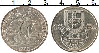 Продать Монеты Португалия 10 эскудо 1954 Серебро