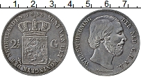 Продать Монеты Нидерланды 2 1/2 гульдена 1858 Серебро