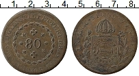 Продать Монеты Бразилия 80 рейс 1832 Медь
