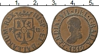 Продать Монеты Испания 12 динерс 1812 Медь
