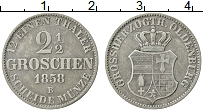 Продать Монеты Ольденбург 2 1/2 гроша 1858 Серебро