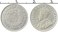Продать Монеты ЮАР 3 пенса 1924 Серебро