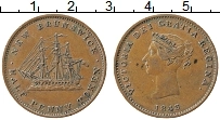Продать Монеты Нью-Брансуик 1/2 пенни 1854 Медь