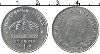 Продать Монеты Швеция 1 крона 2001 Медно-никель