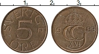 Продать Монеты Швеция 5 эре 1983 Медь