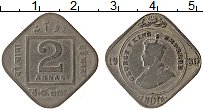 Продать Монеты Индия 2 анны 1928 Медно-никель