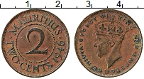 Продать Монеты Маврикий 2 цента 1945 Медь