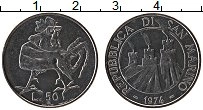 Продать Монеты Сан-Марино 50 лир 1974 Медно-никель